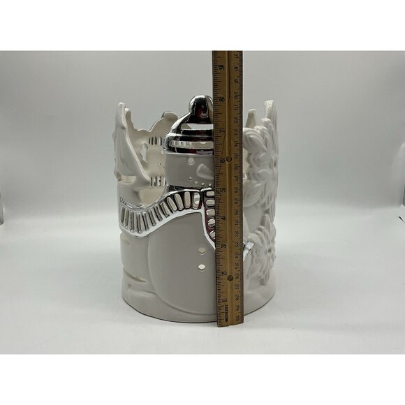 Harry Slatkin Snowman Luminary Candle Holder Retired Signed Home Decor Collectib - Picture 15 of 16